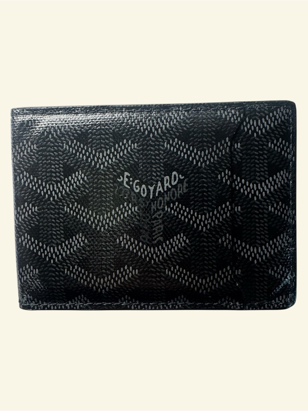 Goyard Black Goyardine Card Holder